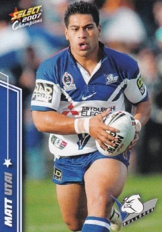 2007 NRL Champions Common Card - Base 020 Matt Utai Canterbury Bulldogs