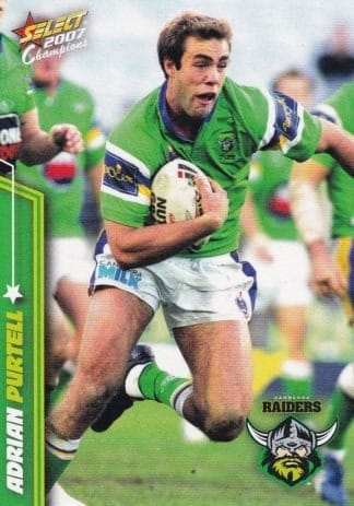 2007 NRL Champions Common Card - Base 034 Adrian Purtell Canberra Raiders