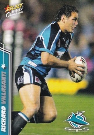 2007 NRL Champions Common Card - Base 046 Richard Villasanti Cronulla Sharks