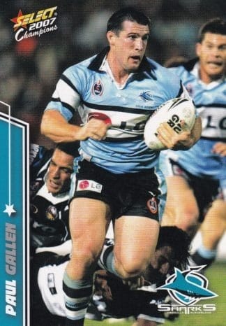 2007 NRL Champions Common Card - Base 048 Paul Gallen Cronulla Sharks