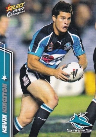 2007 NRL Champions Common Card - Base 051 Kevin Kingston Cronulla Sharks