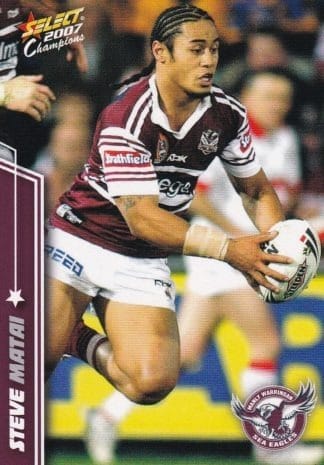 2007 NRL Champions Common Card - Base 067 Steve Matai Manly Sea Eagles