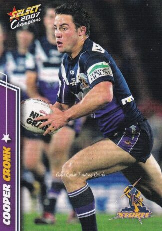 2007 NRL Champions Common Card - Base 082 Cooper Cronk Melbourne Storm