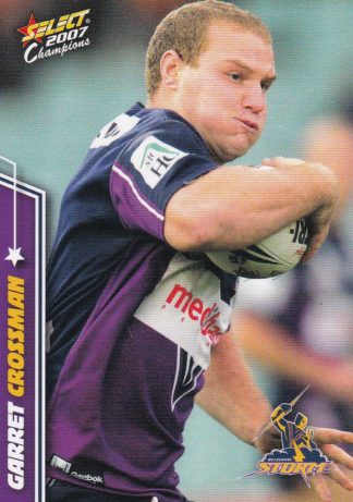 2007 NRL Champions Common Card - Base 087 Garret Crossman Melbourne Storm