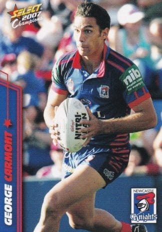 2007 NRL Champions Common Card - Base 089 George Carmont Newcastle Knights