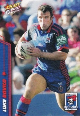2007 NRL Champions Common Card - Base 095 Luke Davico Newcastle Knights