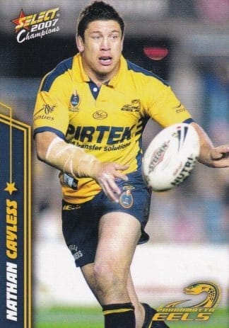 2007 NRL Champions Common Card - Base 112 Nathan Cayless Parramatta Eels