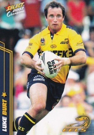 2007 NRL Champions Common Card - Base 113 Luke Burt Parramatta Eels