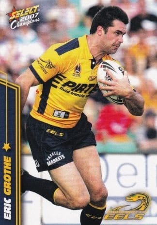 2007 NRL Champions Common Card - Base 117 Eric Grothe Parramatta Eels