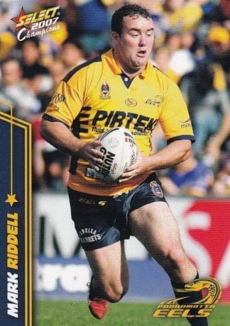 2007 NRL Champions Common Card - Base 119 Mark Riddell Parramatta Eels