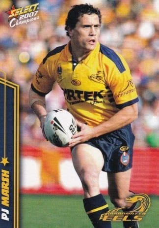 2007 NRL Champions Common Card - Base 120 PJ Marsh Parramatta Eels