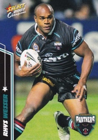 2007 NRL Champions Common Card - Base 124 Rhys Wesser Penrith Panthers