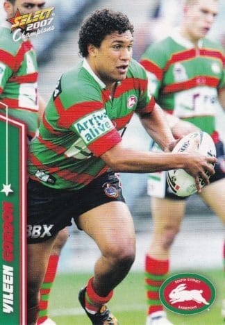 2007 NRL Champions Common Card - Base 163 Yileen Gordon South Sydney Rabbitohs
