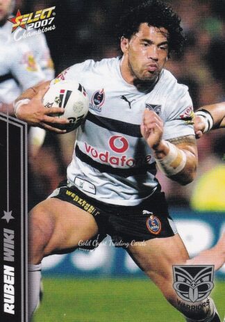 2007 NRL Champions Common Card - Base 179 Ruben Wiki Warriors