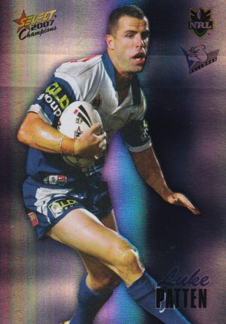 2007 NRL Champions Holofoil Parallel - HF015 Luke Patten Canterbury Bulldogs
