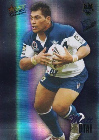 2007 NRL Champions Holofoil Parallel - HF019 Matt Utai Canterbury Bulldogs