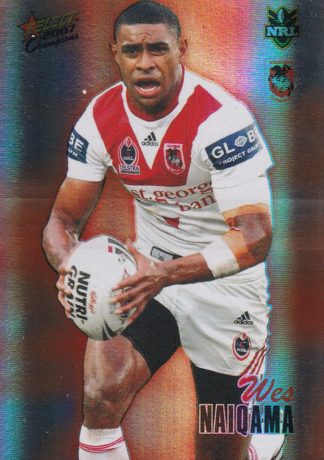 2007 NRL Champions Holofoil Parallel - HF136 Wes Naiqama St George Dragons