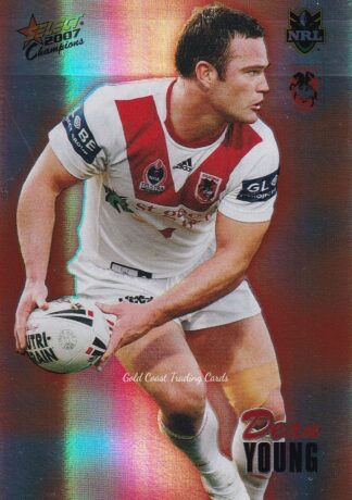 2007 NRL Champions Holofoil Parallel - HF142 Dean Young St George Dragons