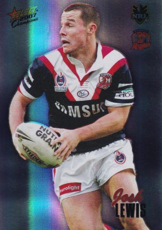 2007 NRL Champions Holofoil Parallel - HF152 Josh Lewis Sydney Roosters