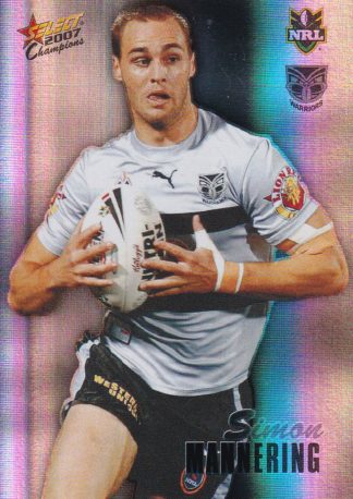 2007 NRL Champions Holofoil Parallel - HF173 Simon Mannering Warriors