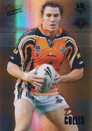 2007 NRL Champions Holofoil Parallel - HF185 Dean Collis Wests Tigers