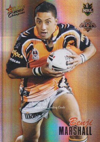 2007 NRL Champions Holofoil Parallel - HF187 Benji Marshall Wests Tigers