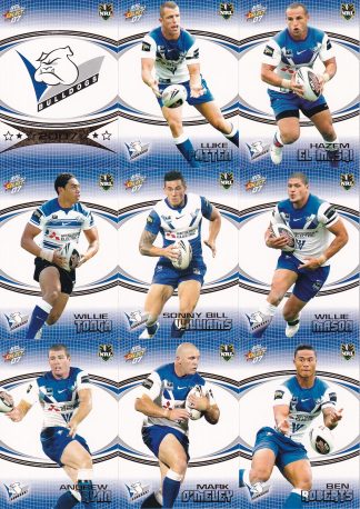 2007 NRL Invincible Base Team Set - Canterbury Bulldogs