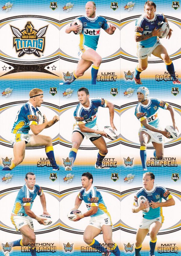 2007 NRL Invincible Album With Full Base Set - 195 Common Cards - Image 14