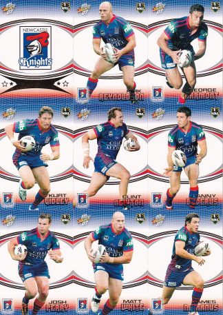2007 NRL Invincible Base Team Set - Newcastle Knights
