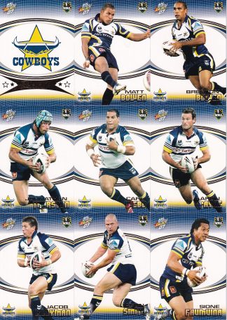 2007 NRL Invincible Base Team Set - North QLD Cowboys