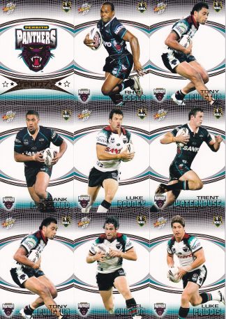 2007 NRL Invincible Base Team Set - Penrith Panthers