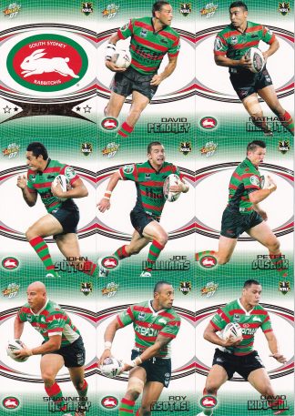 2007 NRL Invincible Base Team Set - South Sydney Rabbitohs