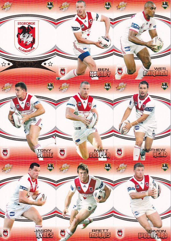 2007 NRL Invincible Album With Full Base Set - 195 Common Cards - Image 6