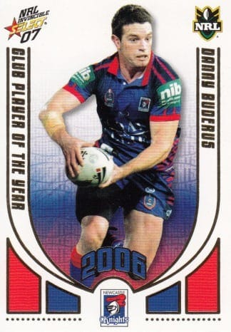 2007 NRL Invincible Club Player Of The Year - CP07 Danny Buderus Newcastle Knights