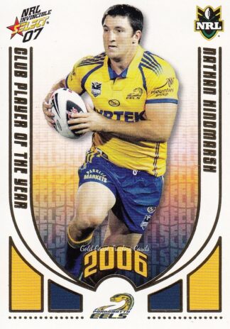 2007 NRL Invincible Club Player Of The Year - CP09 Nathan Hindmarsh Parramatta Eels