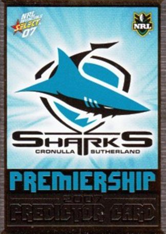 2007 NRL Invincible Premiership Predictor - P04 Cronulla Sharks