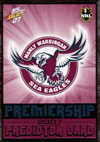 2007 NRL Invincible Premiership Predictor - P06 Manly Sea Eagles