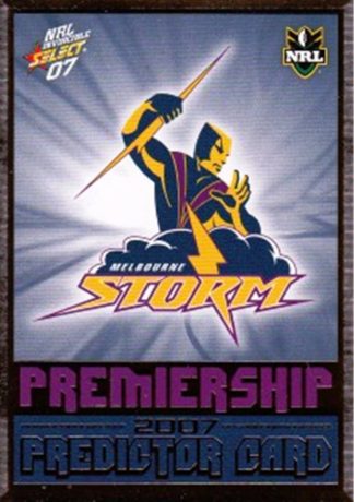 2007 NRL Invincible Premiership Predictor - P07 Melbourne Storm