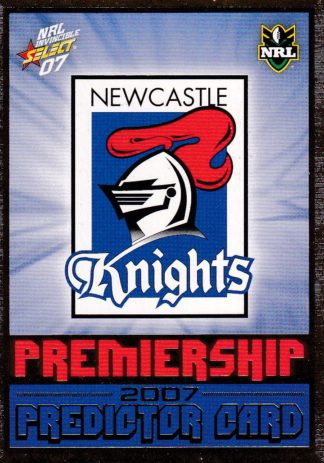 2007 NRL Invincible Premiership Predictor - P08 Newcastle Knights