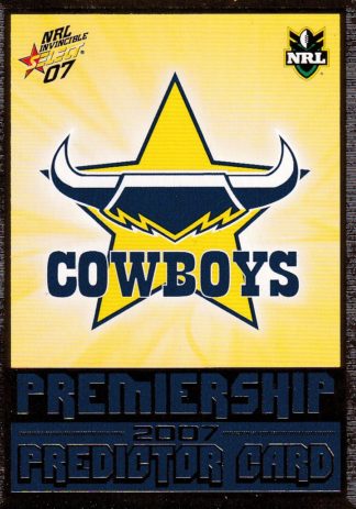 2007 NRL Invincible Premiership Predictor - P09 North Qld Cowboys