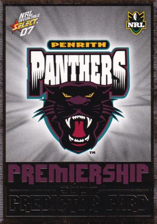 2007 NRL Invincible Premiership Predictor - P11 Penrith Panthers