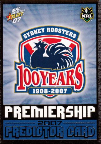 2007 NRL Invincible Premiership Predictor - P14 Sydney Roosters