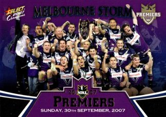 2007 NRL Invincible Limited Edition Premiers Set - Melbourne Storm