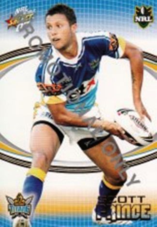 2007 NRL Invincible Promotional Card - Base 056 Scott Prince Gold Coast Titans