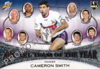 2007 NRL Invincible Promotional Card - TY7 Cameron Smith Melbourne Storm
