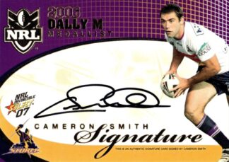 2007 NRL Invincible Signature Redemption - S1 Cameron Smith Melbourne Storm