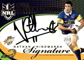 2007 NRL Invincible Signature Redemption - S2 Nathan Hindmarsh Parramatta Eels