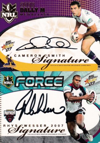 2007 NRL Invincible Signature Redemptions