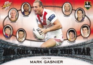 2007 NRL Invincible Team Of The Year - TY3 Mark Gasnier St George Dragons