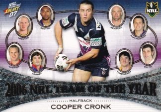 2007 NRL Invincible Team Of The Year - TY5 Cooper Cronk Melbourne Storm